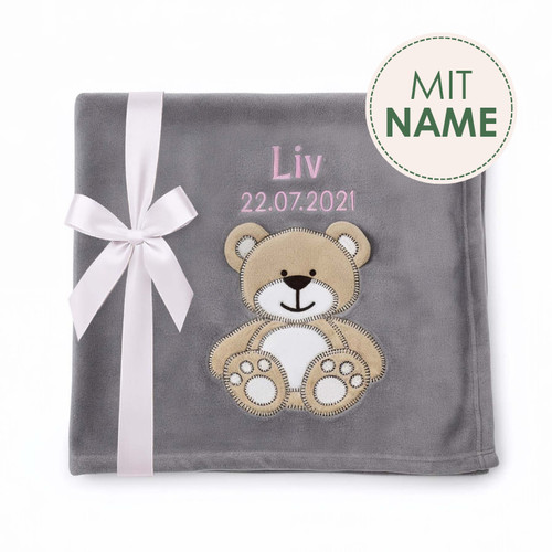 Babydecke mit name - babydecke,