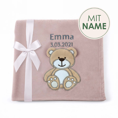 Babydecke mit name - babydecke,